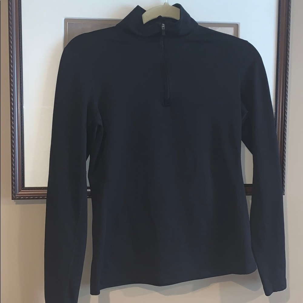 REI Black Polarized Quarter Zip Layering Women’s Top Size S EUC